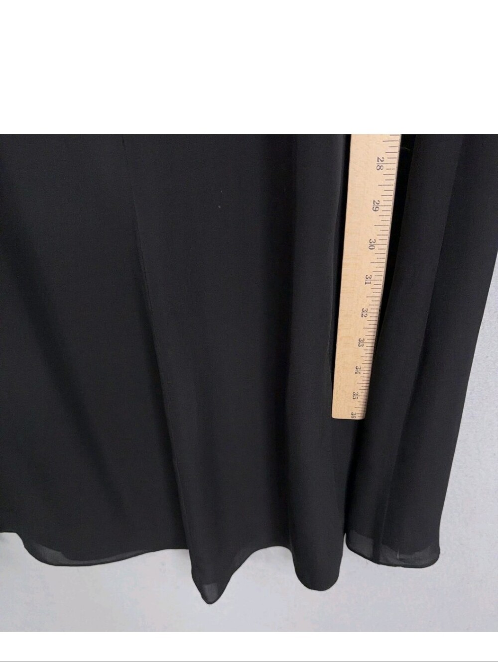 Talbots Black Flowing Silk Maxi Skirt - Picture 8 of 8